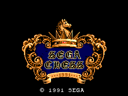 Sega Chess (Europe) Title Screen